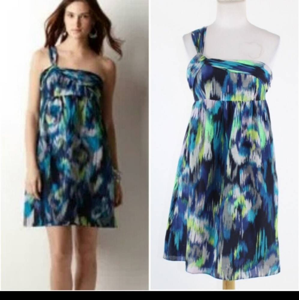 NEW Sz 4  Ann Taylor Loft Abstract Print Dress
